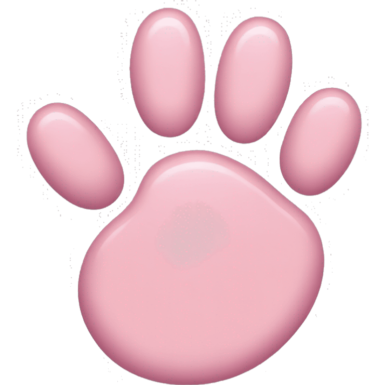 Pink cat's paw emoji