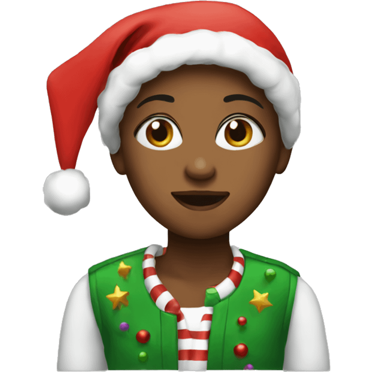 girl christmas emoji