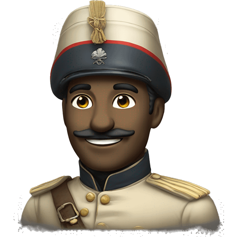 smiling French soldier in the Crimean War emoji