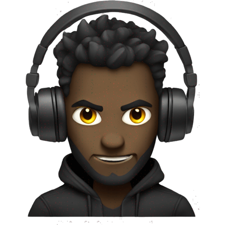 a demon DJ emoji