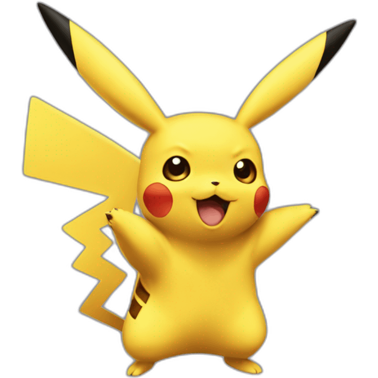 Pikachu avec une épée emoji