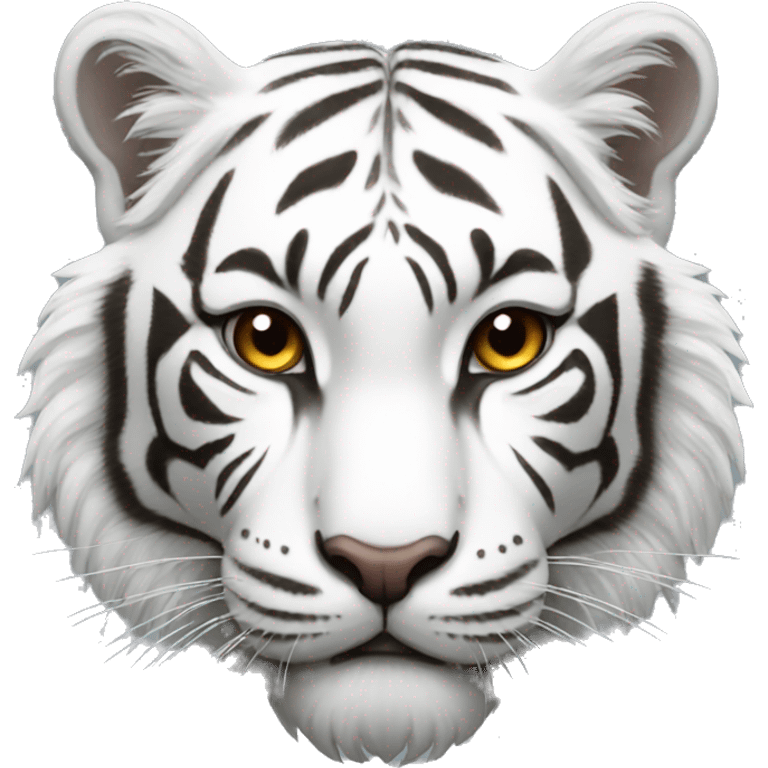 white tiger emoji