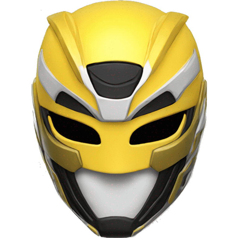 yellow power ranger mask emoji emoji