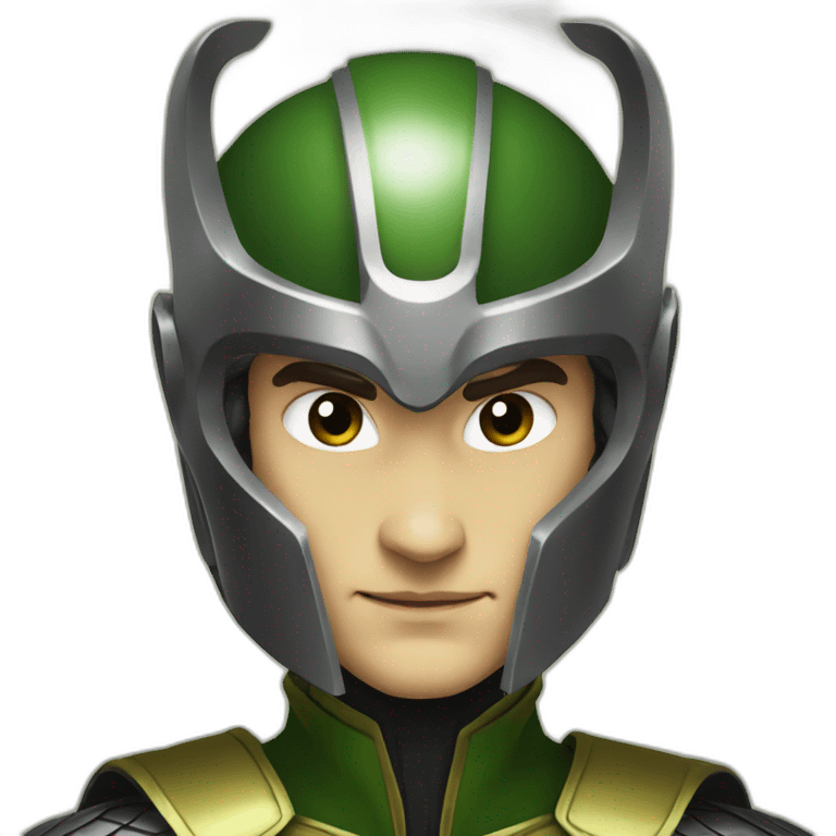 loki  in helmet emoji