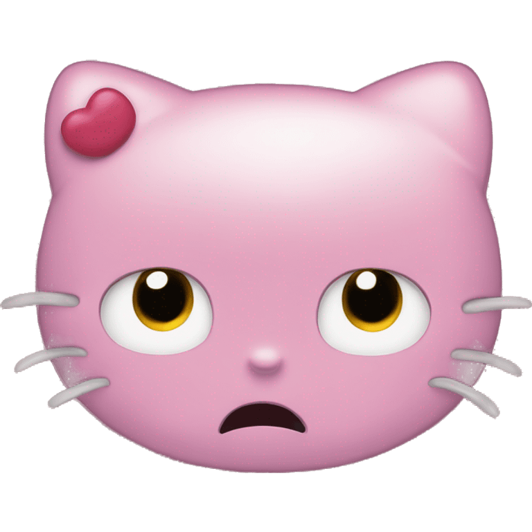 Sad HelloKitty face emoji