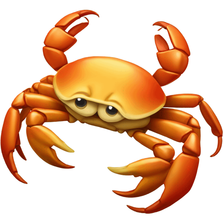 Crab holding a banana emoji