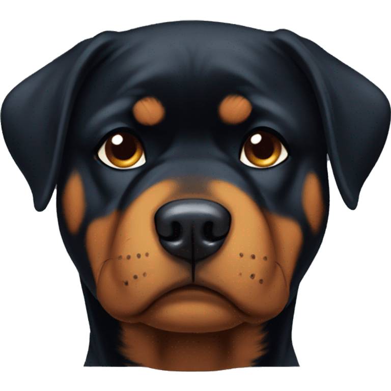 Rottweiler sad  emoji