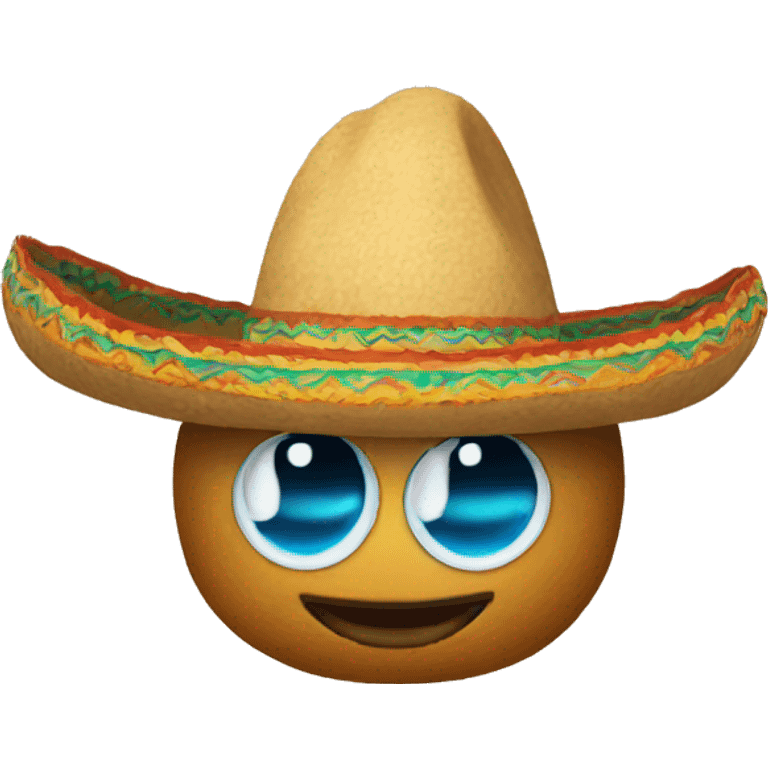 Bean wearing sombreros  emoji