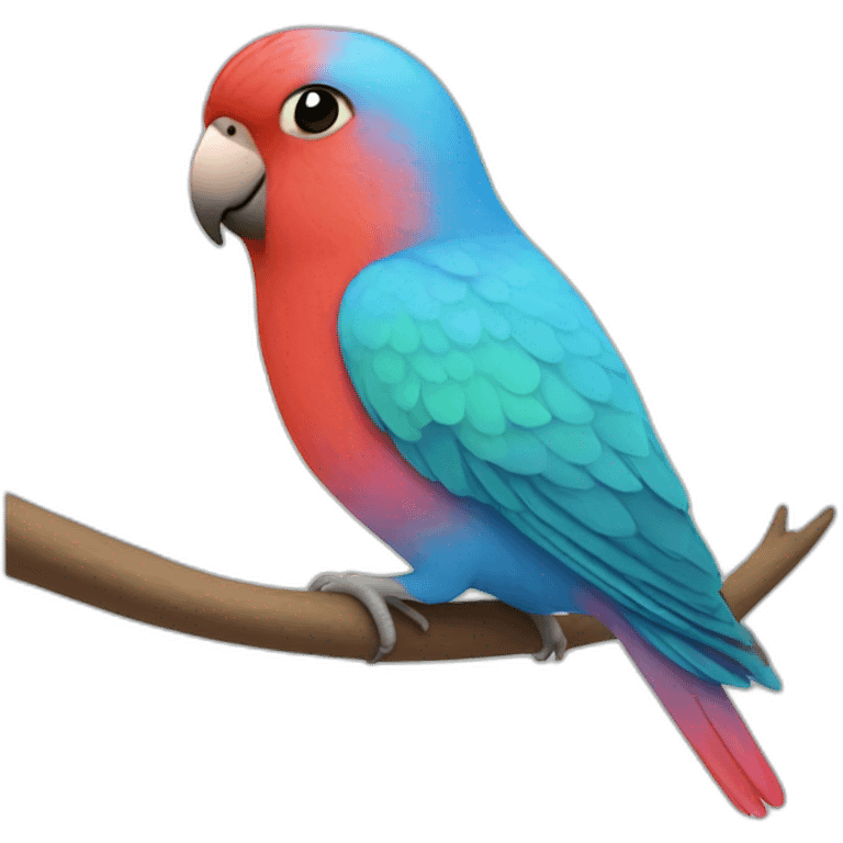 Transgender lovebird emoji