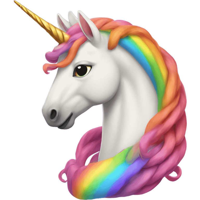 unicorn with rainbow pit vipers emoji