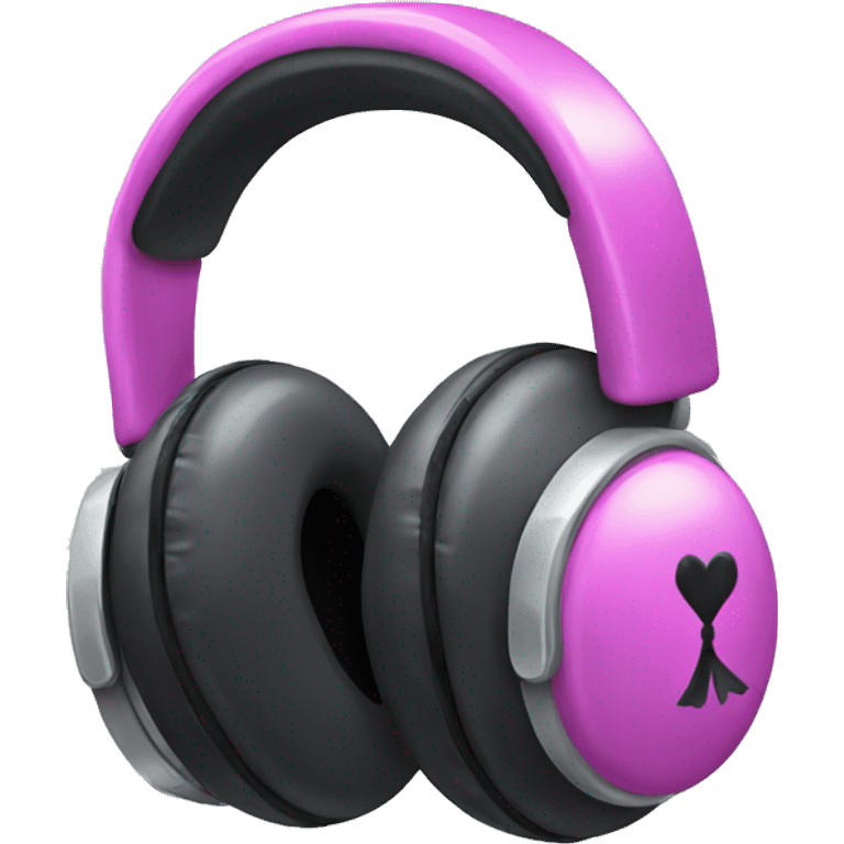 Headphones with bow  emoji