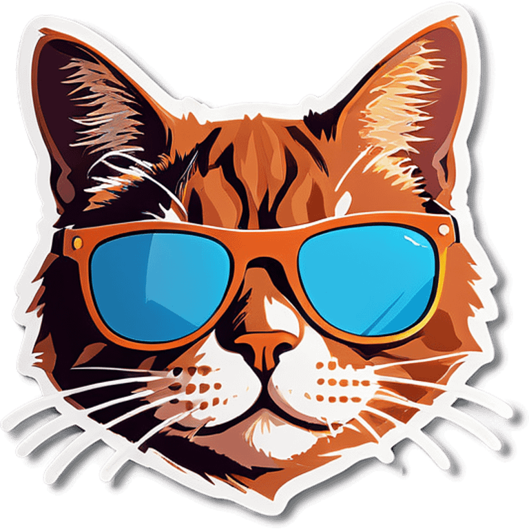 Cat with sunglasses emoji