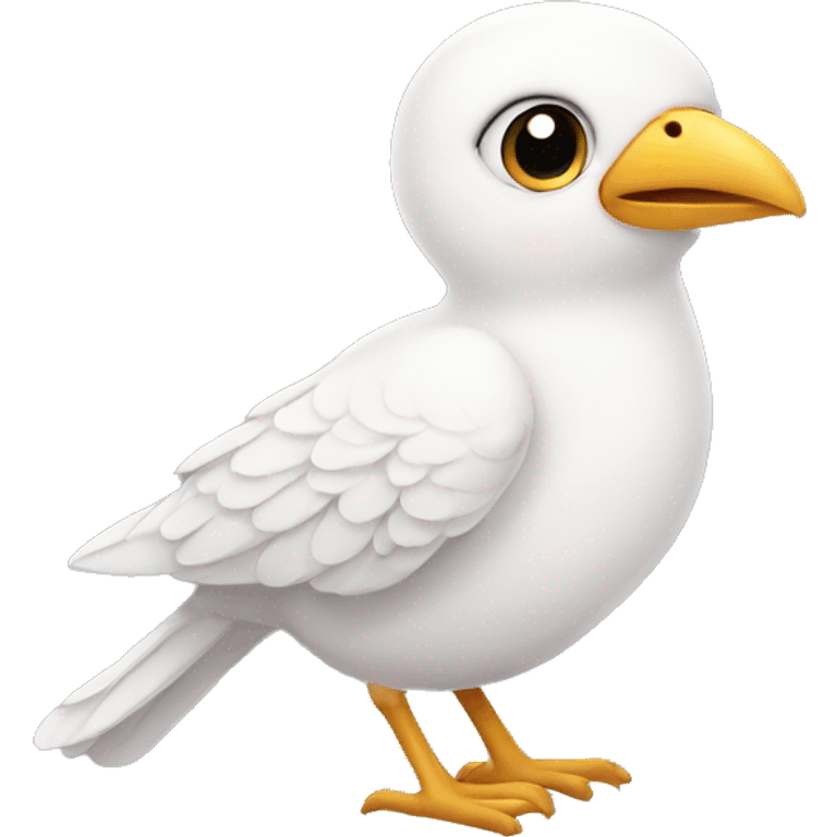 white cute bird emoji