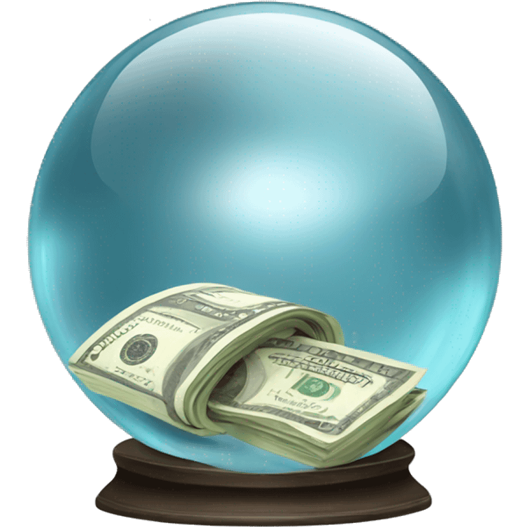 crystal ball with money  emoji