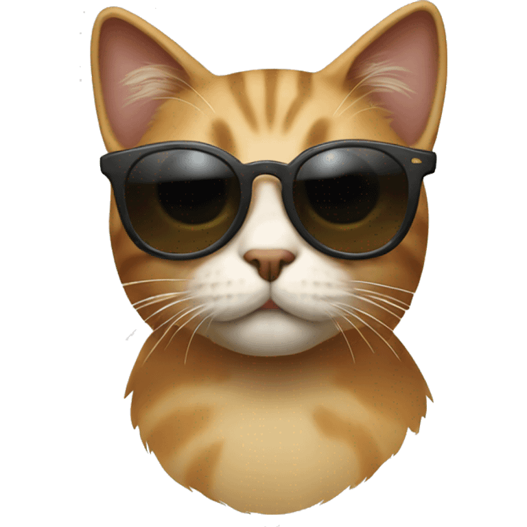 Cat wearing sunglasses emoji