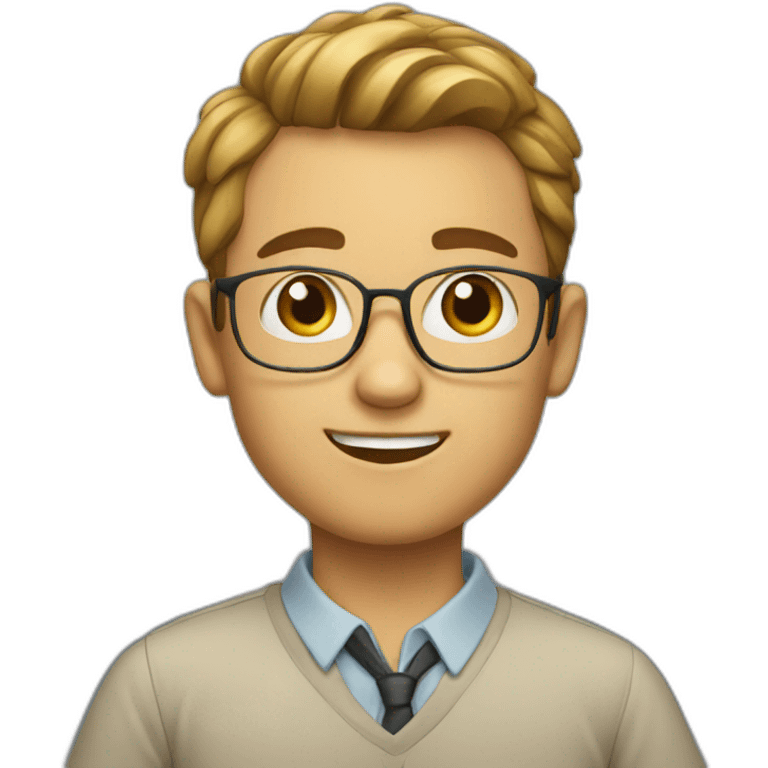 Smart boy emoji