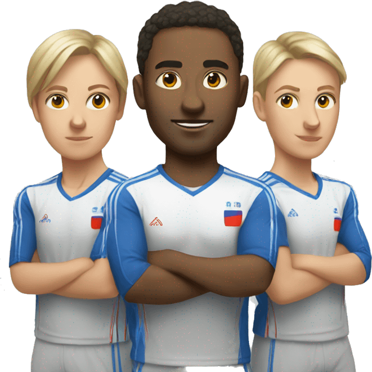 team 3 person in Russia emoji