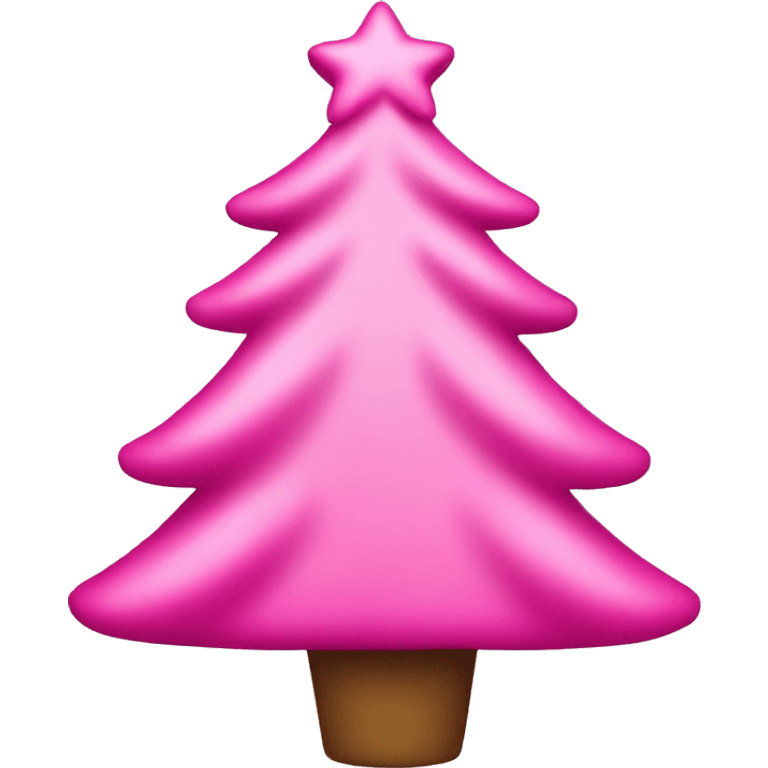 pink christmas tree emoji