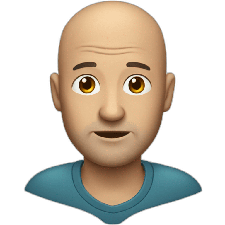 Balding man emoji