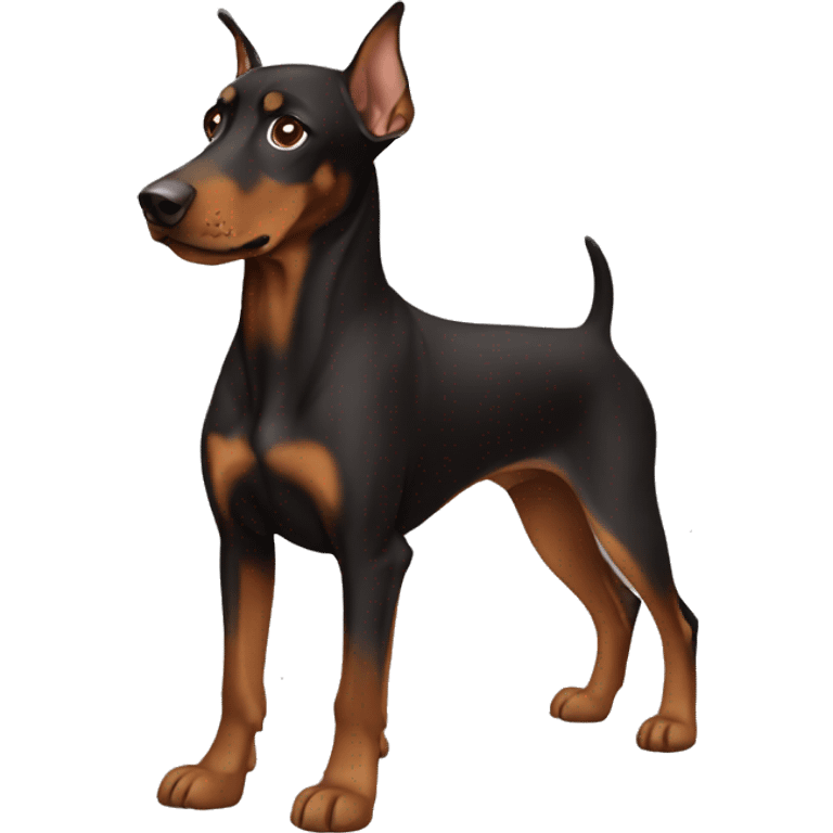 brown mini doberman emoji