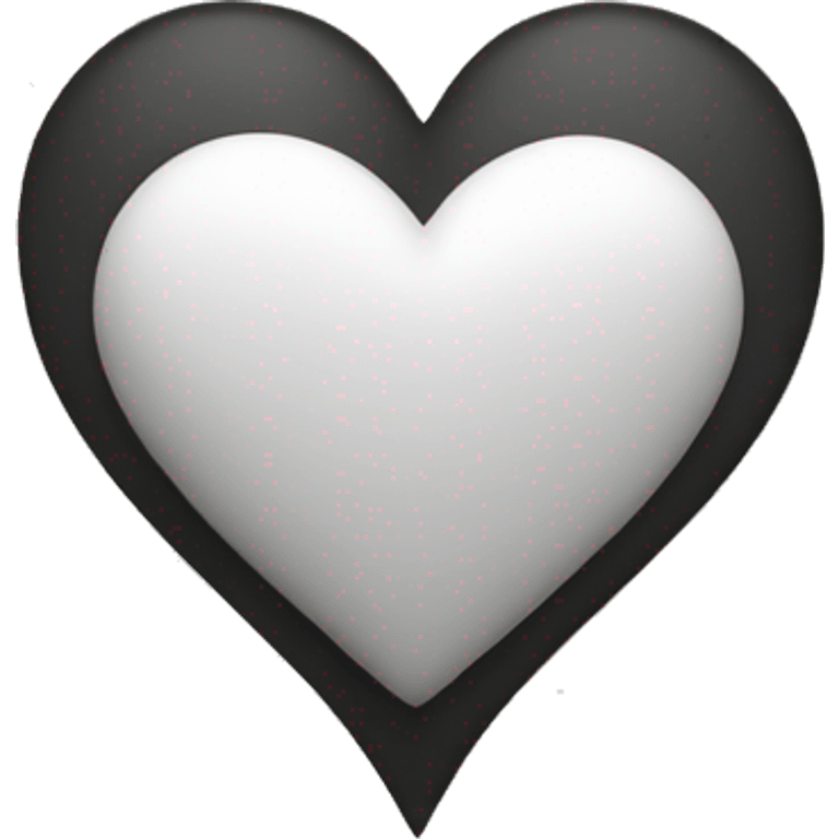 White Heart with an Dot under it emoji