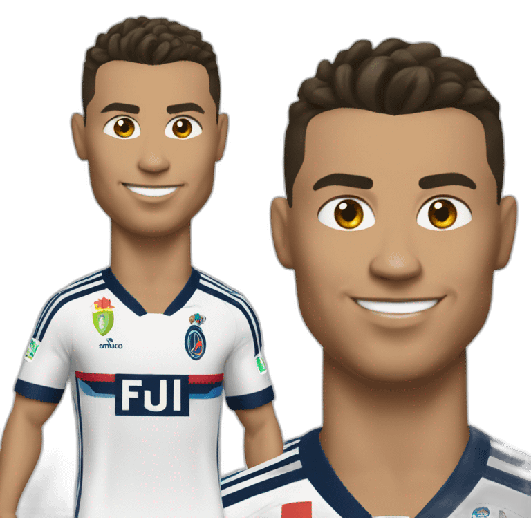 Ronaldo avec le maillot de paris emoji