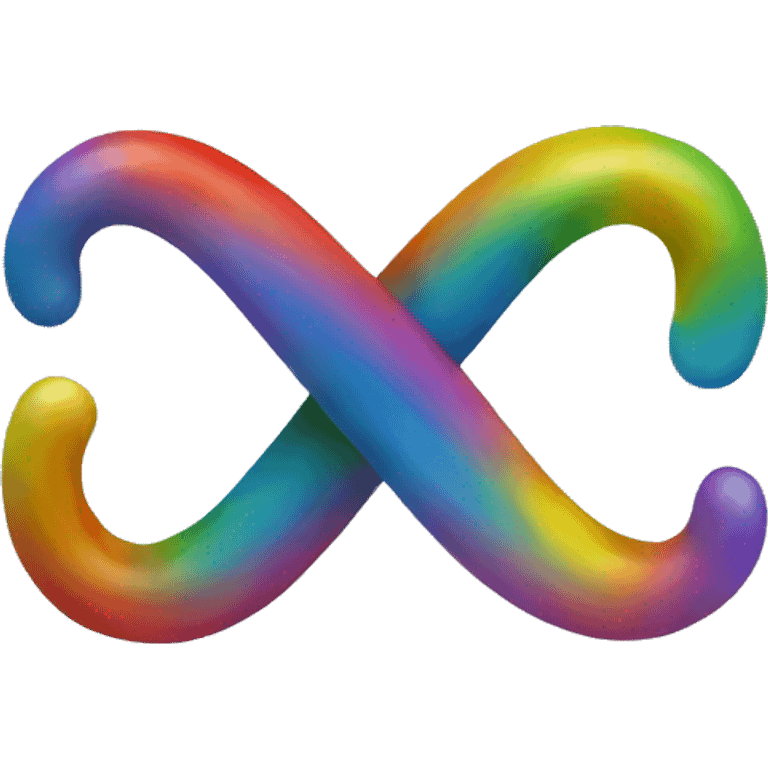 small Infinity rainbow symbol emoji