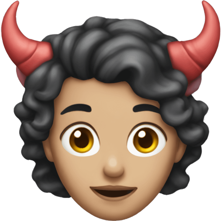 princess of hell with horns emoji