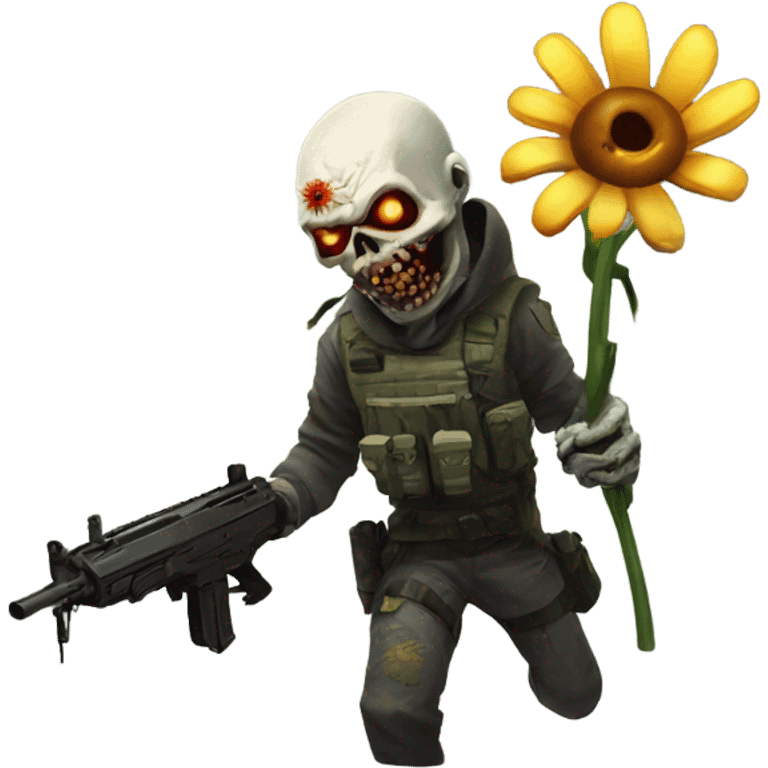 counter strike online light zombie with flower emoji