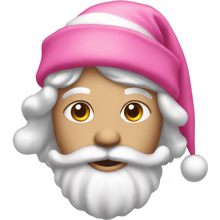 Christmas pink emoji