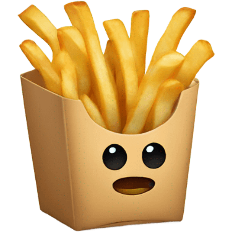 fries in an aesthetic box emoji