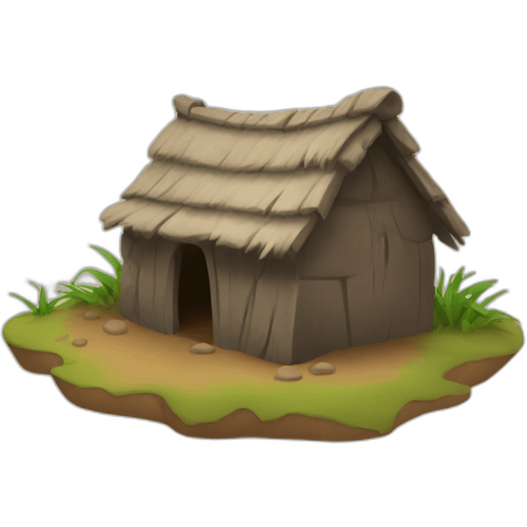 mud hut emoji