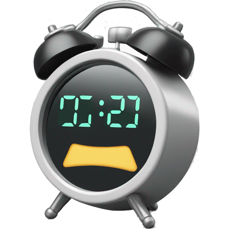 Digital alarm clock emoji