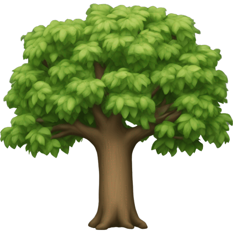 The tree bends when it is old emoji