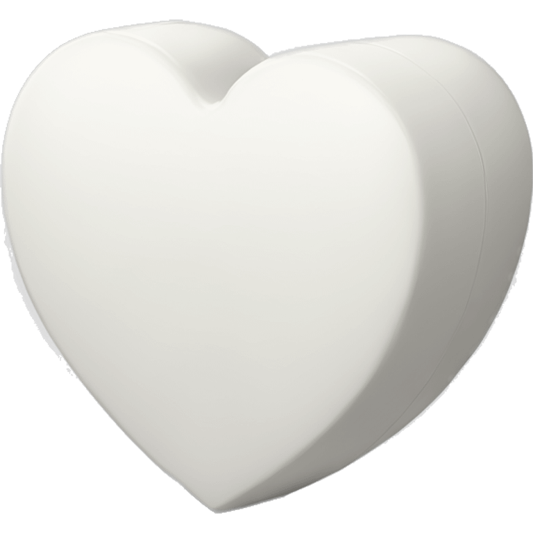 Heart shaped white box emoji