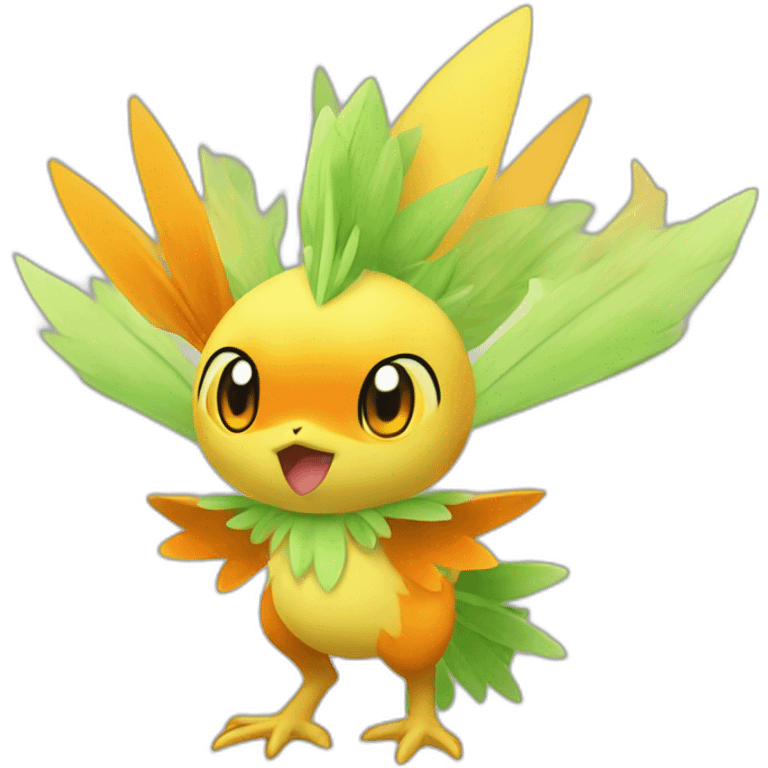 Combination torchic celebi emoji