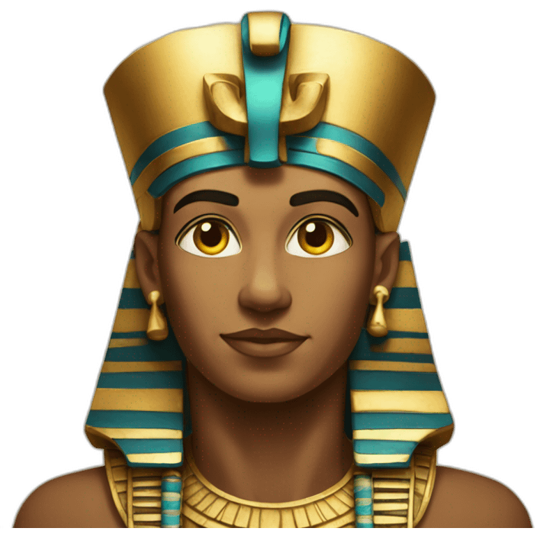 An Egyptian Pharaonic emoji