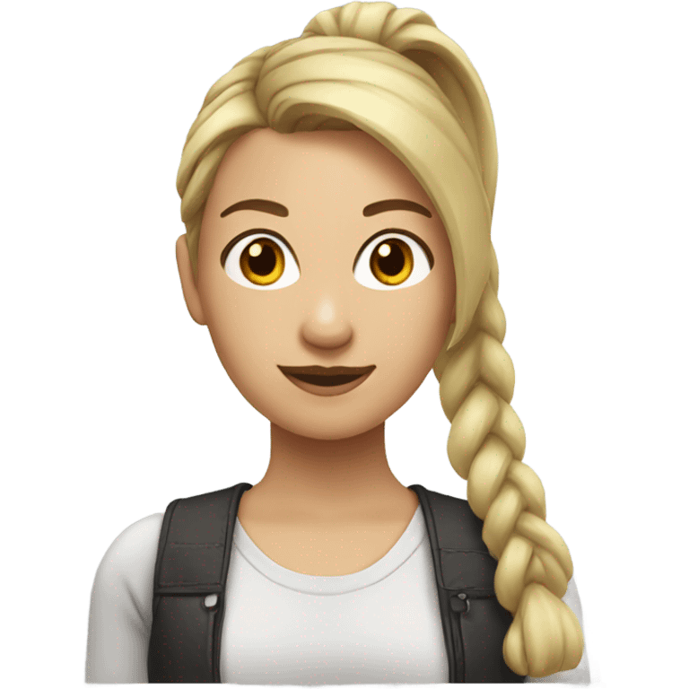 WOMAN WITH PONY TAIL  emoji