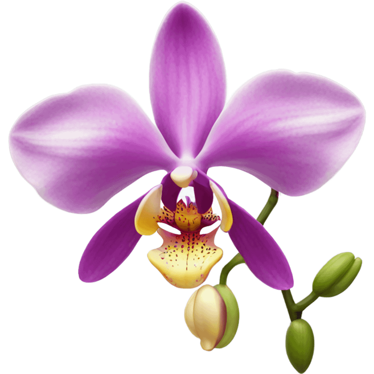 Orchid flower emoji