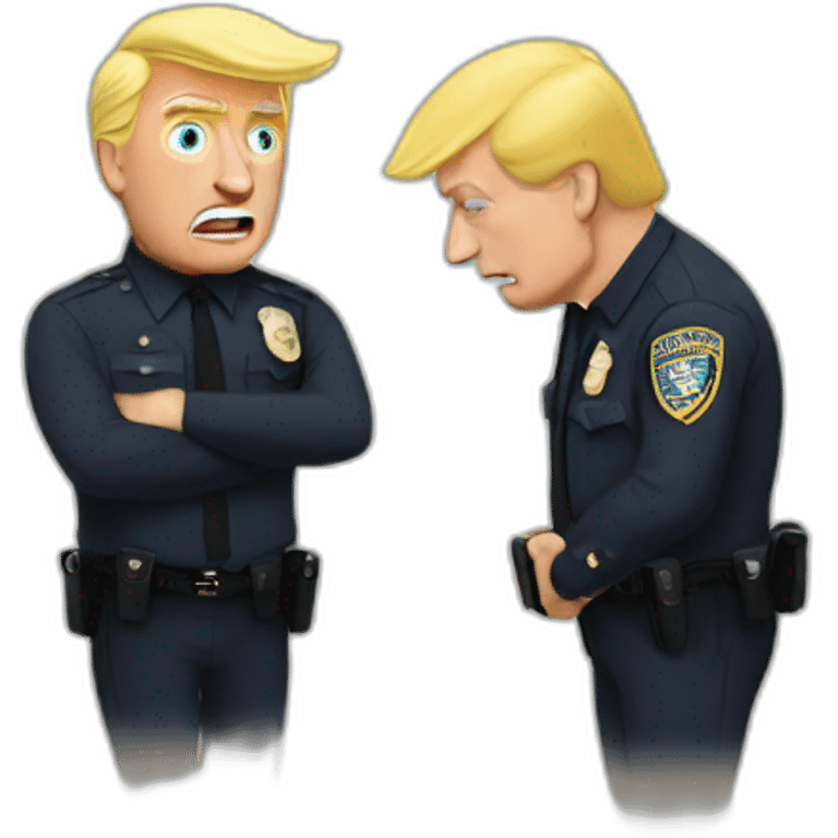 trump-getting-arrested emoji