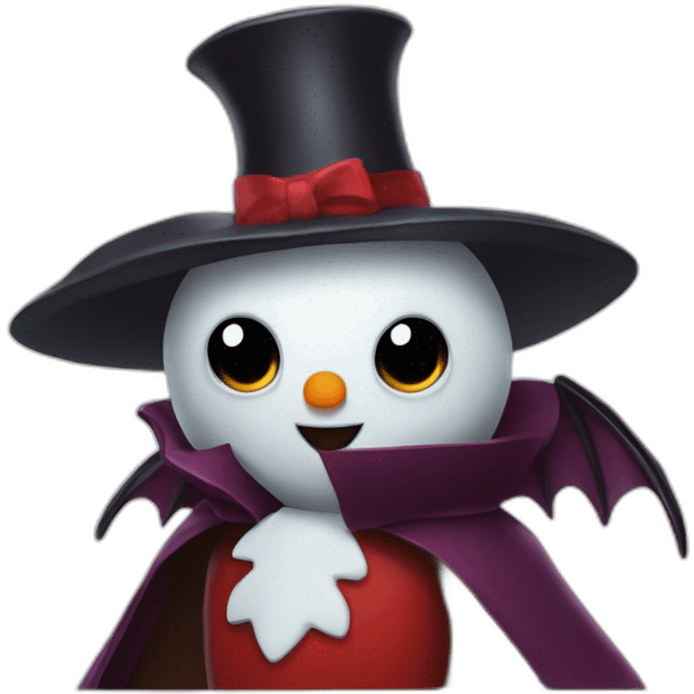 Dracoola the snowman Dracula  emoji