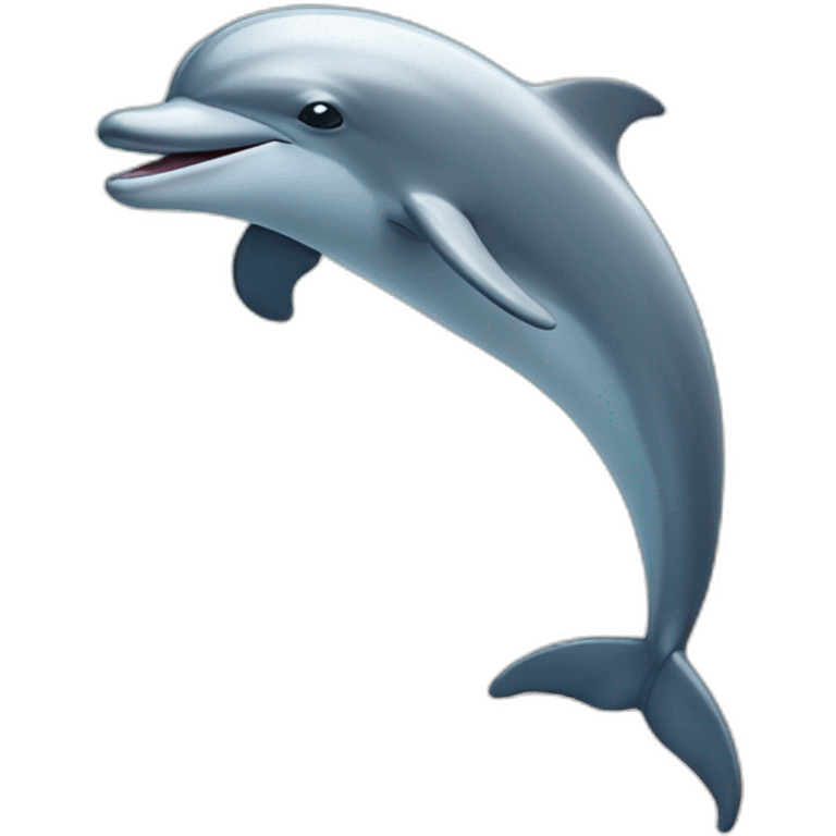 Dolphin with clouds emoji