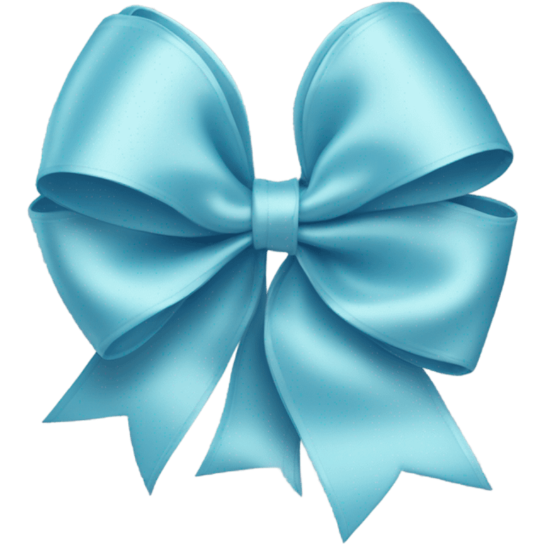 light blue bow emoji