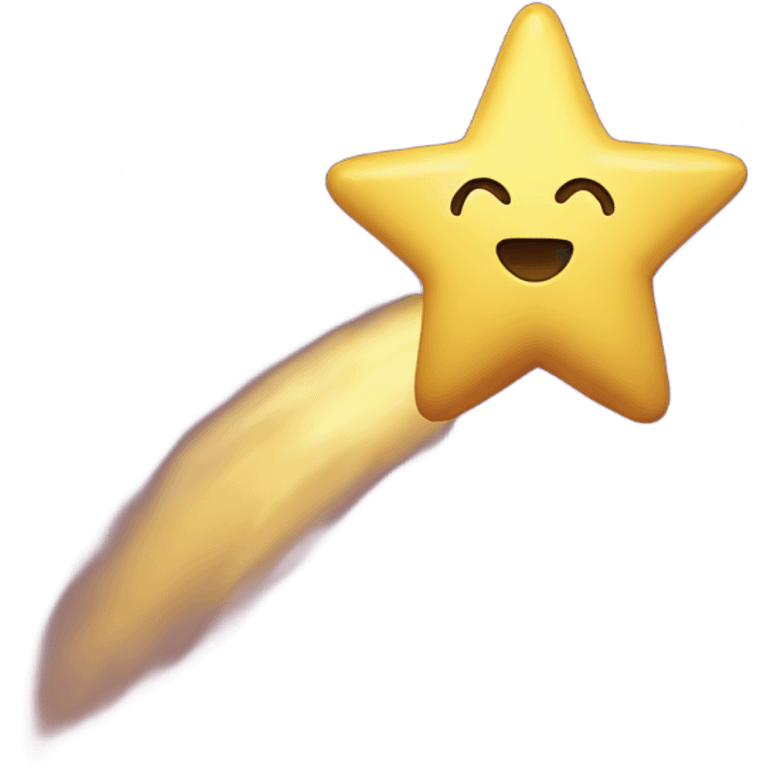 Shooting star emoji