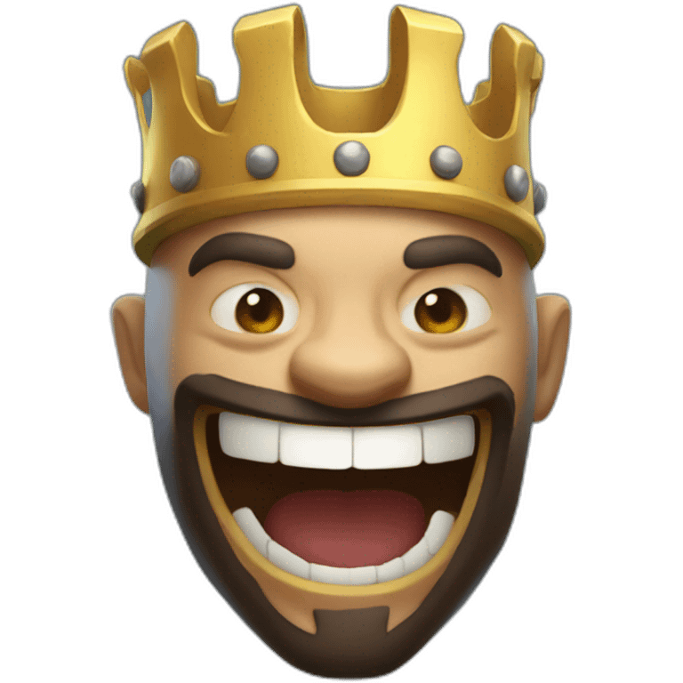 Clash royal King laugh emoji