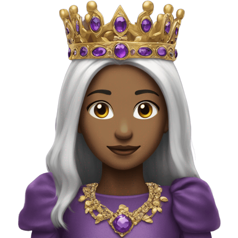 Purple crown emoji