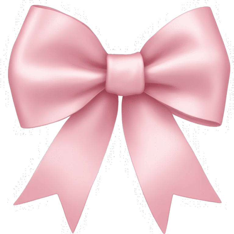 light pink ribbon bow emoji