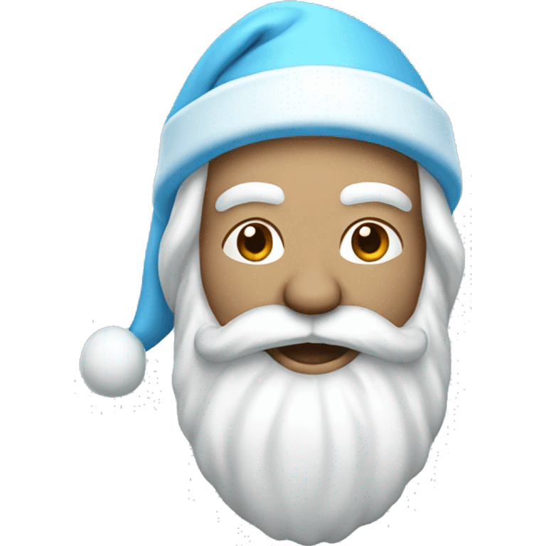 Light blue santa emoji