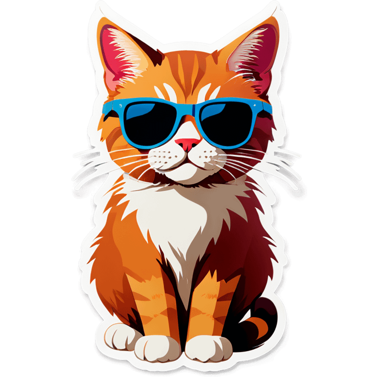 Cat with sunglasses emoji