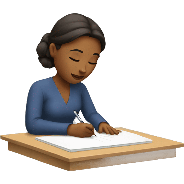 Woman writing  emoji